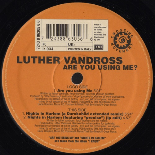 ARE YOU USING ME/NIGHTS IN HARLEM (USED)