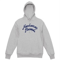 M SCRIPT CHAIN STITCH HOODIE ASH (L)