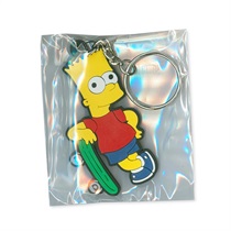 RUBBER KEYCHAIN (BART SIMPSON SKATEBOARD)