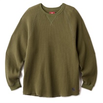 L:WAFFLE L/S RAGLAN SHIRT OLIVE