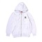 XL:ASH GRAY EMB FULL ZIP HOODIE