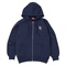 XL:NAVY EMB FULL ZIP HOODIE