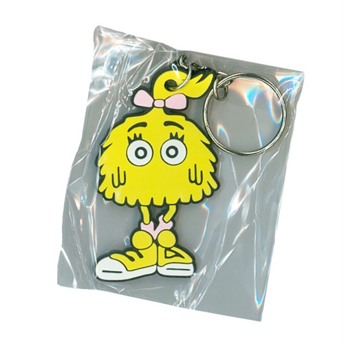 RUBBER KEYCHAIN (MCDONALD'S FRY GIRL YELLOW)