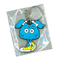 RUBBER KEYCHAIN (MCDONALD'S FRY GIRL BLUE)