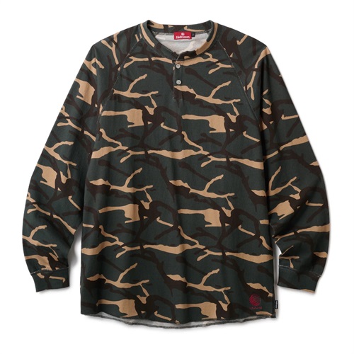 HENRY LS SHIRT - ARMY GREEN CAMO(M)