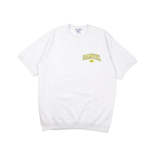 (GRAY: XL) COLLEGE S/S SWEAT