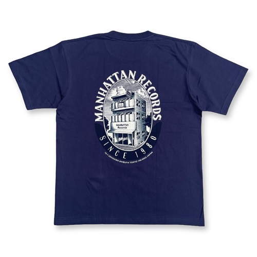 M STORE LABEL TEE NAVY (XXL)