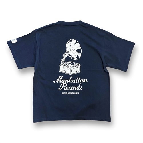 M GRAMOPHONE TEE NAVY(L)